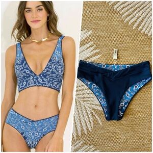 New. Maaji Blue Spruce Mid Rise Bottom Small